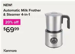 Linen Chest Automatic Milk Frother & Steamer 4-in-1 offer