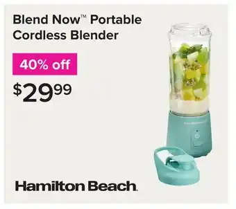 Linen Chest Blend Now Portable Cordless Blender offer