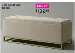 Linen Chest Jessica Storage Bench offer