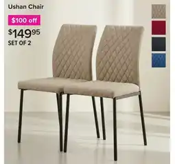 Linen Chest Ushan Chair offer