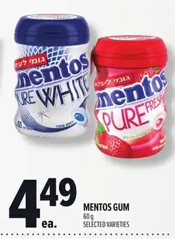 Metro MENTOS GUM offer