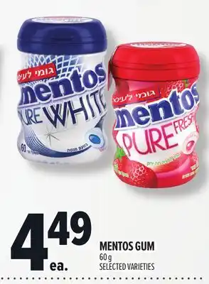 Metro MENTOS GUM offer