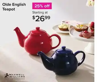 Linen Chest Olde English Teapot offer