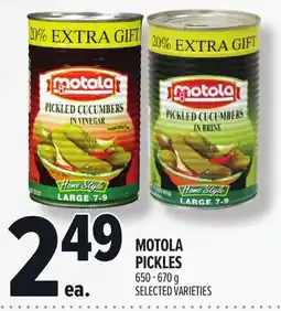Metro MOTOLA PICKLES offer