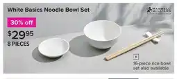 Linen Chest White Basics Noodle Bowl Set offer