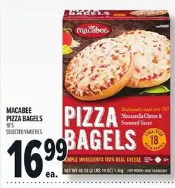 Metro MACABEE PIZZA BAGELS offer