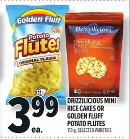 Metro DRIZZILICIOUS MINI RICE CAKES OR GOLDEN FLUFF POTATO FLUTES offer