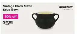 Linen Chest Vintage Black Matte Soup Bowl offer