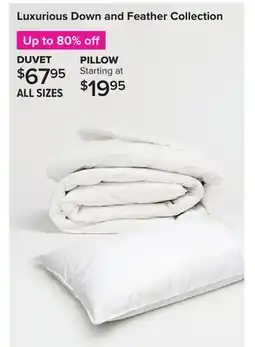Linen Chest Luxurious Down and Feather Collection offer