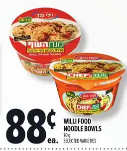 Metro WILLI FOOD NOODLE BOWLS offer