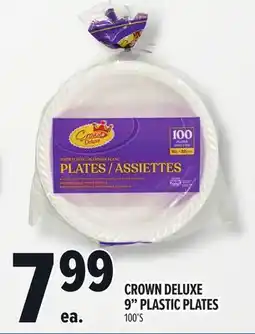 Metro CROWN DELUXE 9 PLASTIC PLATES offer