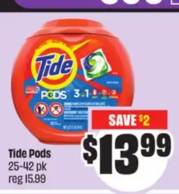 FreshCo Tide Pods 25-42 pk offer