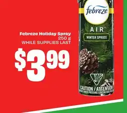 FreshCo Febreze Holiday Spray 250 g offer