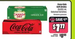 FreshCo Coca-Cola Soft Drinks 12x355 mL Selected Varieties offer