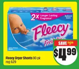 FreshCo Fleecy Dryer Sheets 80 pk offer