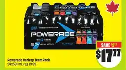 FreshCo Powerade Variety Team Pack 24x591 mL offer