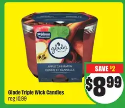 FreshCo Glade Triple Wick Candles offer