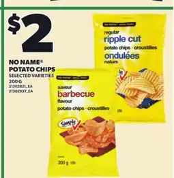 Loblaws NO NAME POTATO CHIPS, 200 G offer