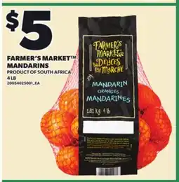 Loblaws FARMER'S MARKET MANDARINS, 4 LB offer