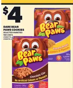 Loblaws DARE BEAR PAWS COOKIES, 168-240 G offer
