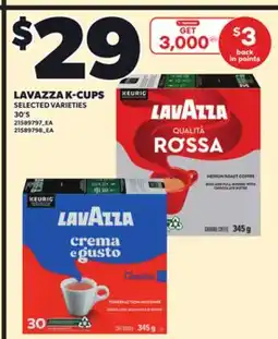 Loblaws LAVAZZA K-CUPS, 30'S offer