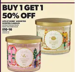 Loblaws LIFE AT HOME ASSORTED SCENTED CANDLES offer