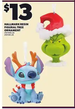 Loblaws HALLMARK RESIN FIGURAL TREE ORNAMENT offer