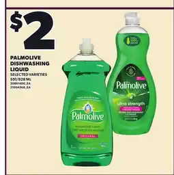 Loblaws PALMOLIVE DISHWASHING LIQUID, 591/828 ML offer