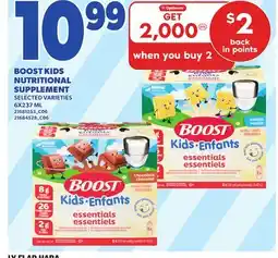 Loblaws BOOST KIDS NUTRITIONAL SUPPLEMENT, 6X237 ML offer