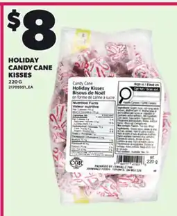 Loblaws HOLIDAY CANDY CANE KISSES, 220 G offer