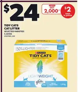 Loblaws TIDY CATS CAT LITTER, 5.44 KG offer