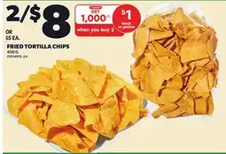 Loblaws FRIED TORTILLA CHIPS, 450 G offer