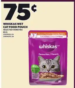 Loblaws WHISKAS WET CAT FOOD POUCH, 85 G offer