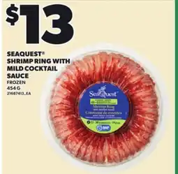 Loblaws SEAQUEST SHRIMP RING WITH MILD COCKTAIL SAUCE, 454 G offer