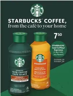 Loblaws STARBUCKS ICED COFFEE/ESPRESSO, 1.18L/1.42L offer