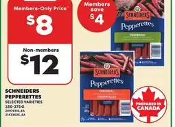 Loblaws SCHNEIDERS PEPPERETTES, 250-375 G offer