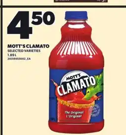 Loblaws MOTT'S CLAMATO, 1.89 L offer