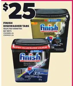 Loblaws FINISH DISHWASHER TABS, 60-105'S offer