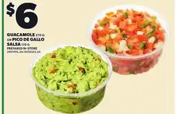 Loblaws GUACAMOLE, 270 G OR PICO DE GALLO SALSA, 170G offer