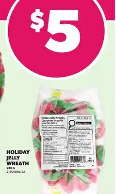 Loblaws HOLIDAY JELLY WREATH, 280 G offer