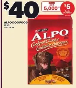 Loblaws ALPO DOG FOOD, 16 KG offer