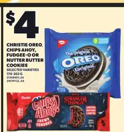 Loblaws CHRISTIE OREO, CHIPS AHOY, FUDGEE-O OR NUTTER BUTTER COOKIES, 170-303 G offer