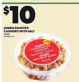 Loblaws JUMBO ROASTED CASHEWS WITH SALT, 454 G offer