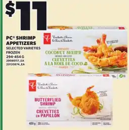 Loblaws PC SHRIMP APPETIZERS, 294-454 G offer
