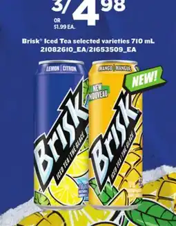 Loblaws BRISK ICED TEA 710 ML offer