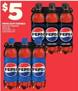 Loblaws PEPSI SOFT DRINKS, 6X710 MLML offer