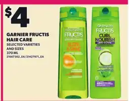 Loblaws GARNIER FRUCTIS HAIR CARE, 370 ML offer