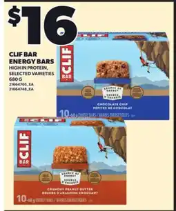 Loblaws CLIF BAR ENERGY BARS, 680 G offer
