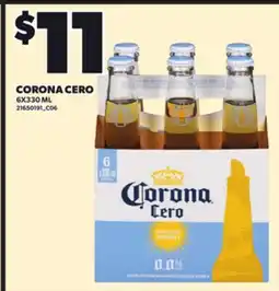 Loblaws CORONA CERO 6X330 ML offer