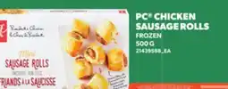 Loblaws PC CHICKEN SAUSAGE ROLLS offer